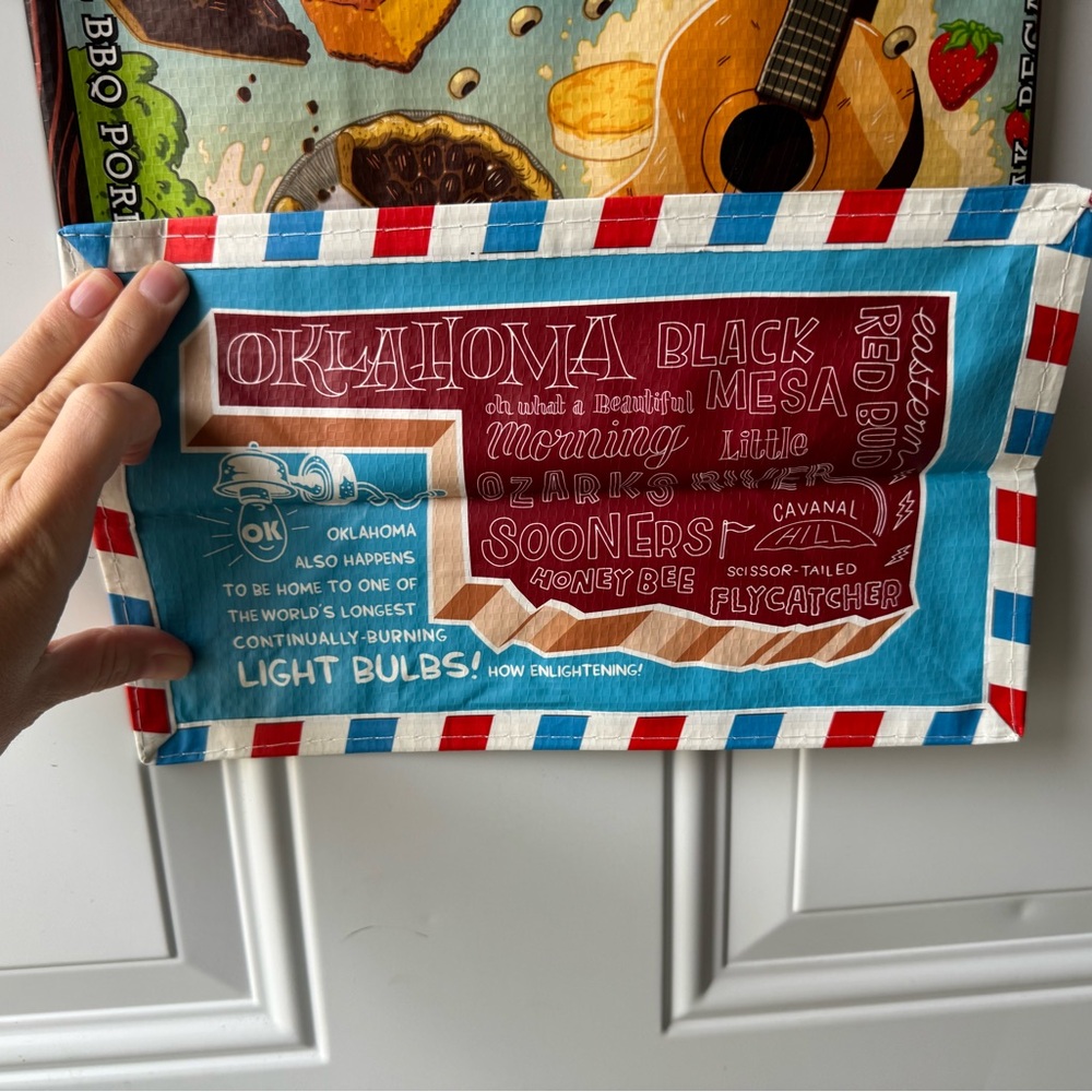 TJ’s Oklahoma's reusable grocery Tote Bag - Picture 3 of 5